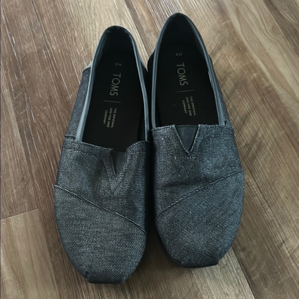 TOMS Charcoal Casual Slip-Ons
